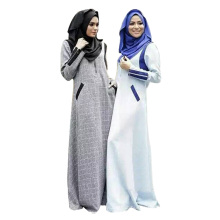 venta al por mayor vestido islámico mujeres abaya musulmán abaya étnico cremallera vestido de oración